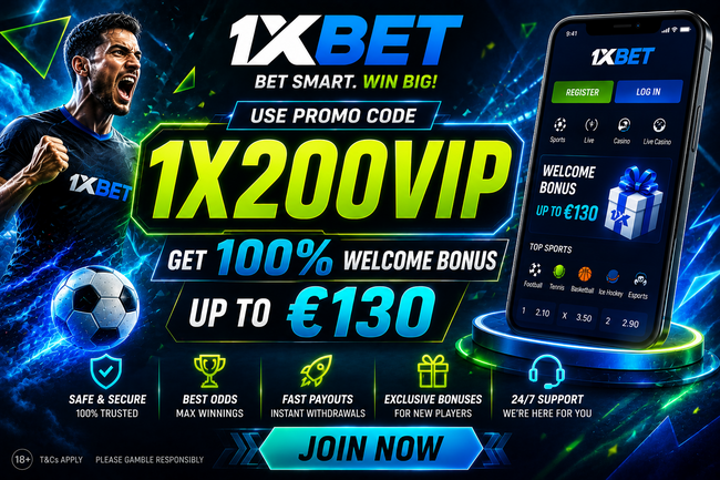 1xBet Bonus Code 2027: \u20ac130 for Sports Bets  