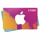 Buy $1000 itunes gift card 